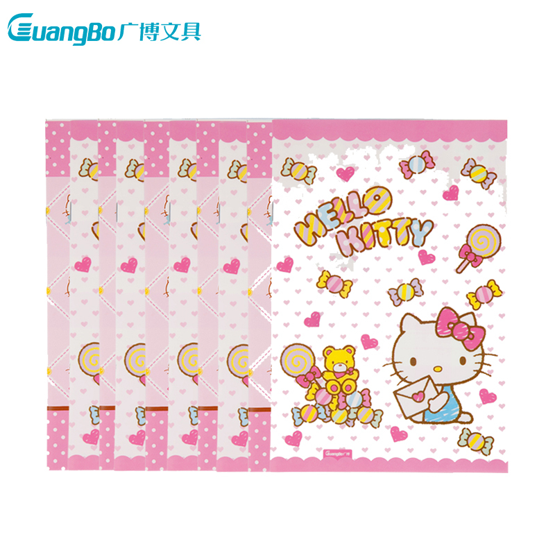 广博(GuangBo) KT81009骑马钉记事本5本装 25K/38页hello Kitty猫软抄本 日记本 笔记本子