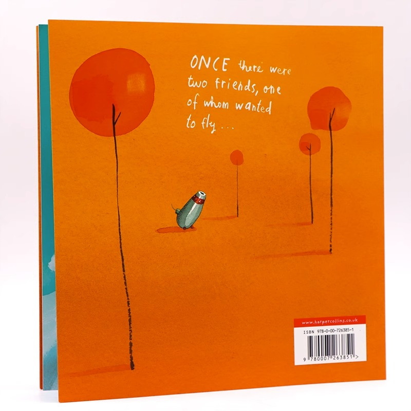 [正版]飞天梦想英文原版绘本 Oliver Jeffers Up and Down 平装大开奥利弗杰弗斯儿童图画书智慧
