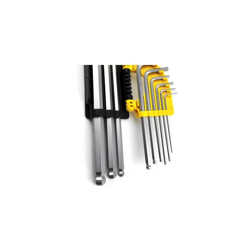 史丹利(Stanley)9件套公制长球头内六角扳手1.5-10mm STMT94162-8-23