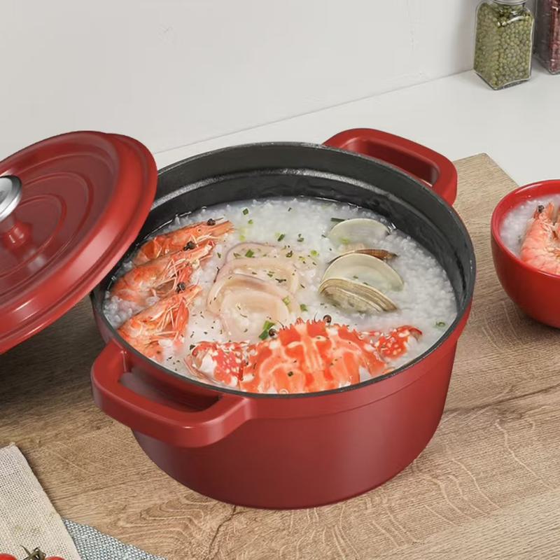 康巴赫溢彩珐琅汤锅 红色LPB-YT22B 22cm