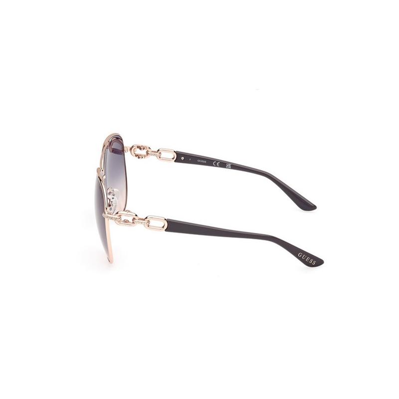 GUESS中性渐变蓝镜片玫瑰金镜框太阳镜高清大图