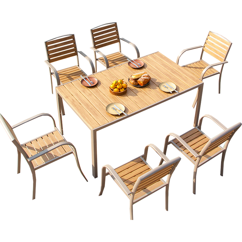 汐户外桌一桌六椅套高清大图