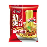 康师傅方便面劲爽 5包 香辣红烧方便面泡面口味好吃的