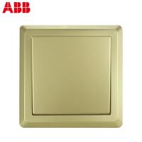 ABB开关插座 德逸珍珠金 一开三控中途开关面板AE119-PG