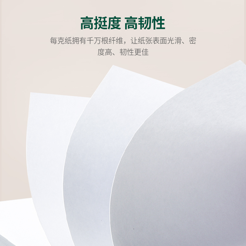 共好 a4复印纸 80G A4打印纸 办公用品 加厚双面打印 500张/包 5包/箱(2500张)