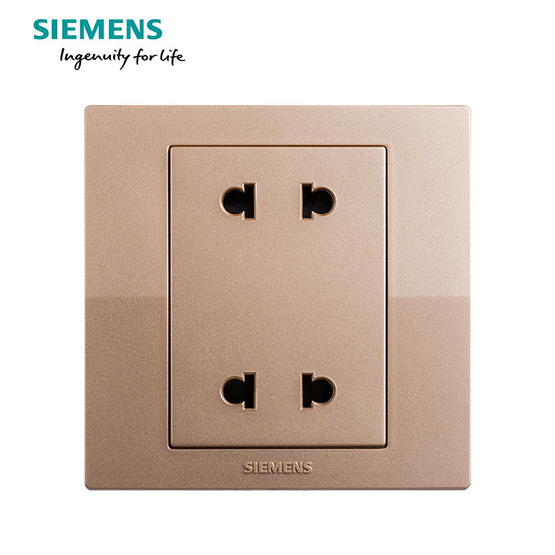 西门子(SIEMENS)开关插座 悦动香槟金系列四孔电源插座5UB8012-3NC03