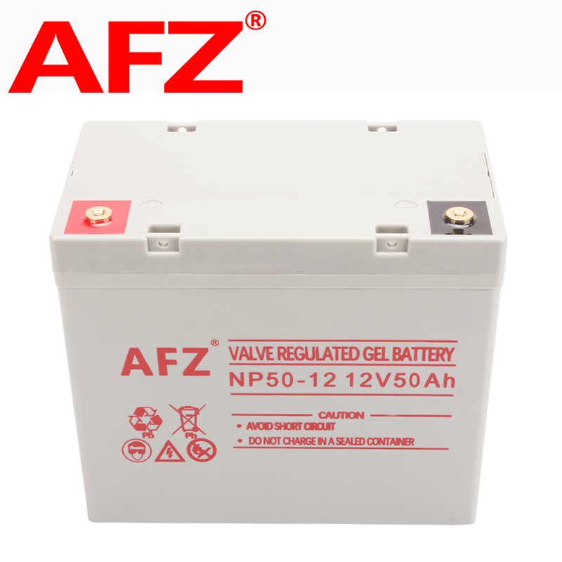AFZ胶体蓄电池12V50AH消防通信直流屏UPS应急照明EPS电瓶NP50-12高清大图