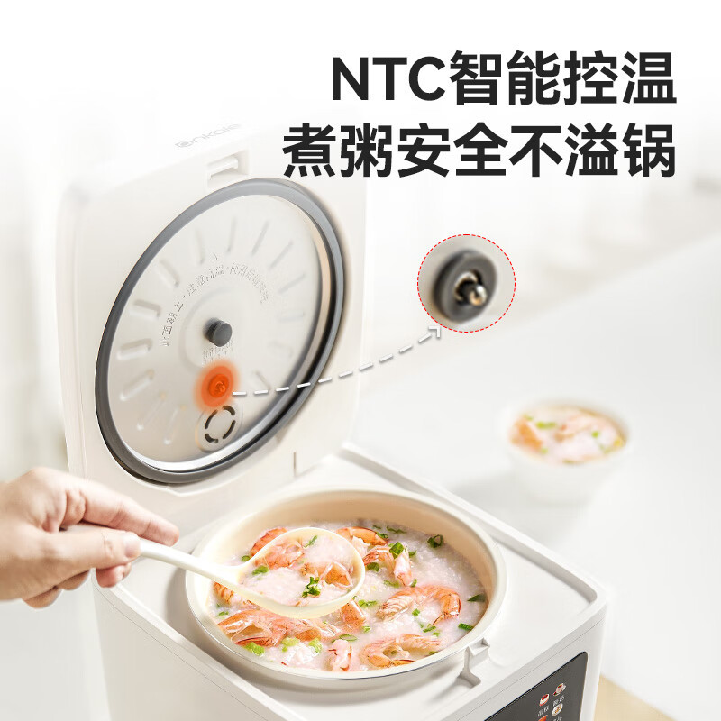 anKale 电饭煲AJL-FB2010家用1-2人小型迷你电饭锅2L纯白高清大图