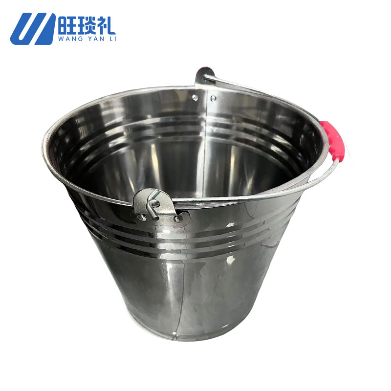 旺琰礼 不锈钢水桶手提式储水提桶 打水圆桶加厚大容量 36cm20L/个高清大图