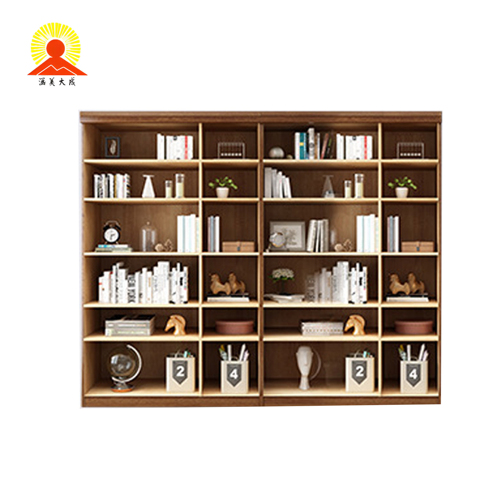 涵美大成 置物柜(六门)1965*2400*300mm 组高清大图