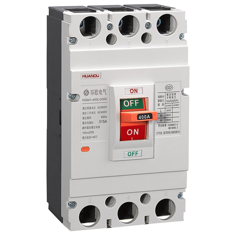 HGM1系列塑料外壳式断路器 HGM1-400L 3300 315A、350A、400A