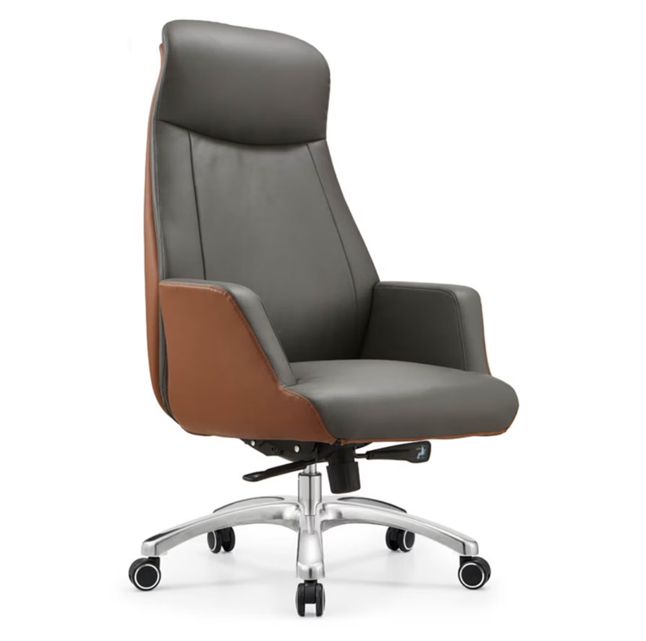 GUDONE办公椅升降旋转按摩椅高背大尺寸旋转舒适办公椅