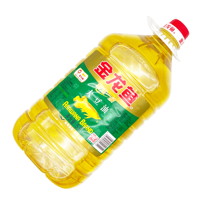 金龙鱼 食用油 浸出精炼一级大豆油 5L