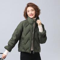 迪鲁奥（DILUAO)羽绒服新款加厚韩版休闲女短款妈妈冬季小外套_389 2XL138-155斤 军绿