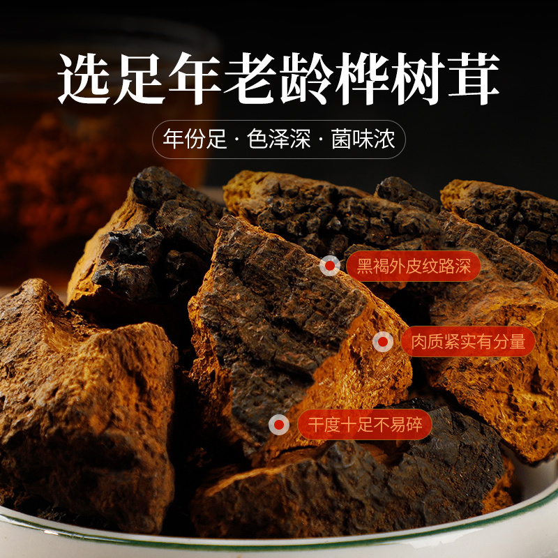 SUN CLARA白桦树茸养生茶可搭配桑黄灵芝