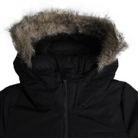 阿迪达斯(adidas)女士长款连帽棉服运动棉衣保暖棉袄BQ6803