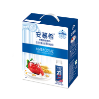 12月伊利安慕希草莓燕麦酸奶200g*10盒/提风味酸奶
