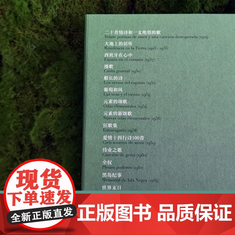 聂鲁达诗文集:在我热爱的世界上游荡 影响艾青莫言的诗作真正的西班牙语直译 作者一生的诗歌精粹 收录十四个集子 正版高清大图