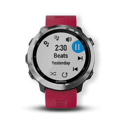 Garmin佳明Forerunner645多功能运动音乐智能防水跑步游泳骑行功能手表(645M樱桃红音乐版)