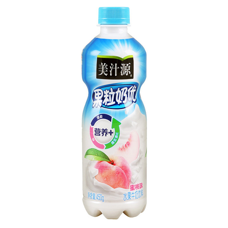 美汁源果粒奶优蜜桃味450g*15入整箱