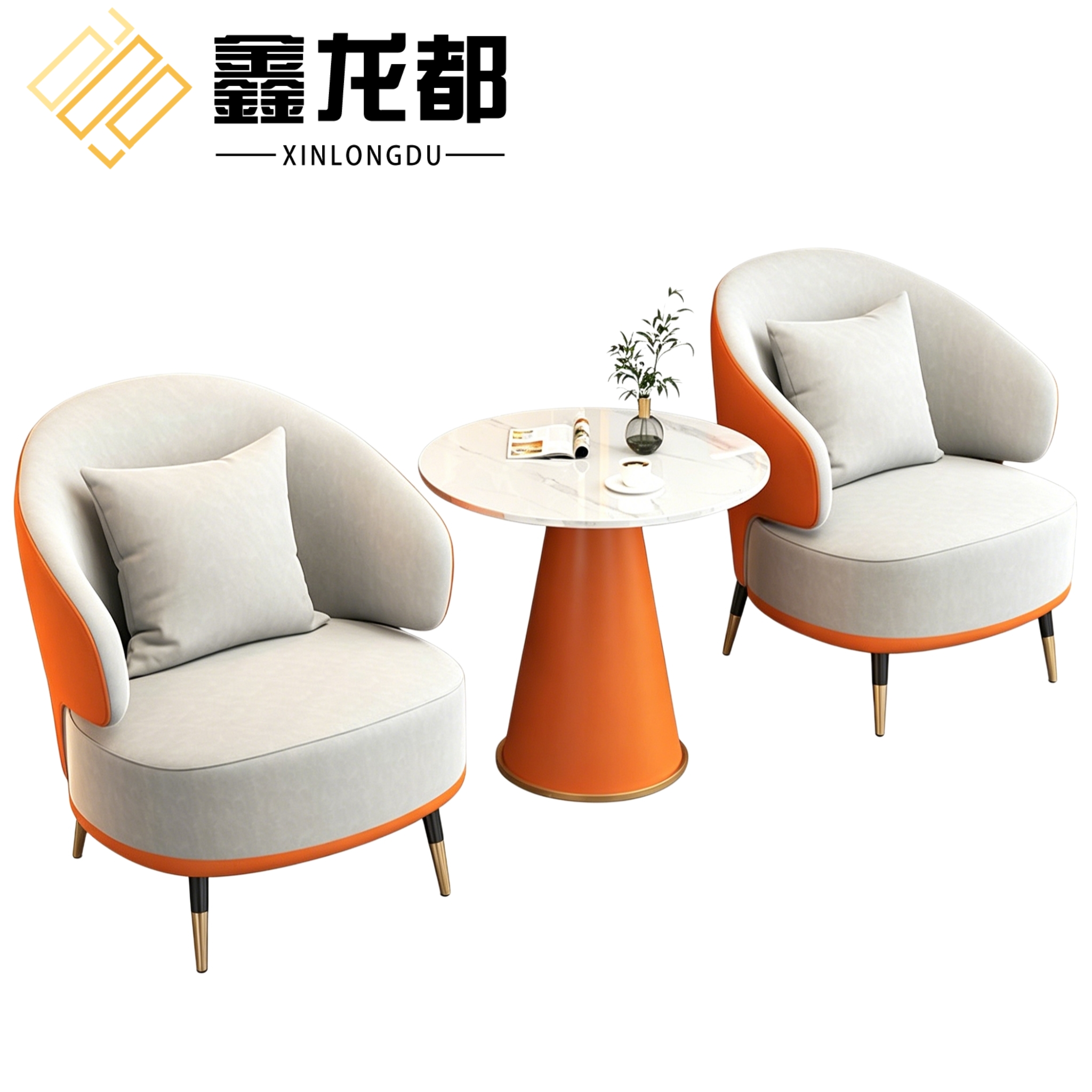 鑫龙都洽谈桌60cm+2椅高清大图