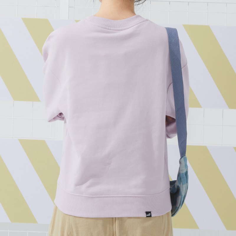 彪马(PUMA)女装 新款运动服时尚宽松透气潮流学生套头衫休闲圆领卫衣682159-60 ZP