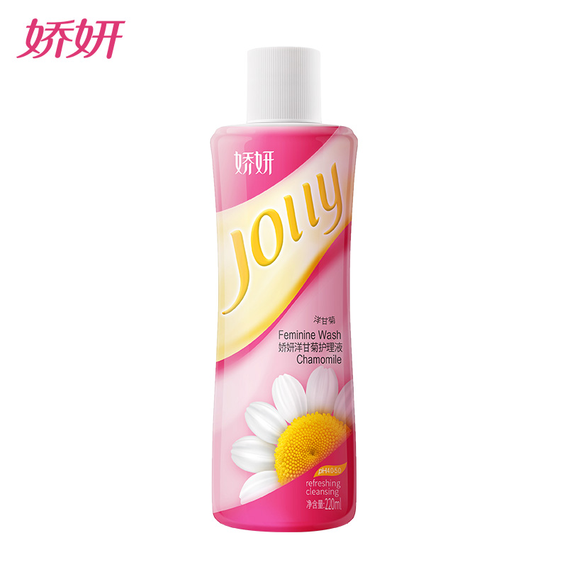 娇妍(JOLLy)洋甘菊护理液220ml 日常弱酸舒缓清洁私处私密洗液经期可用