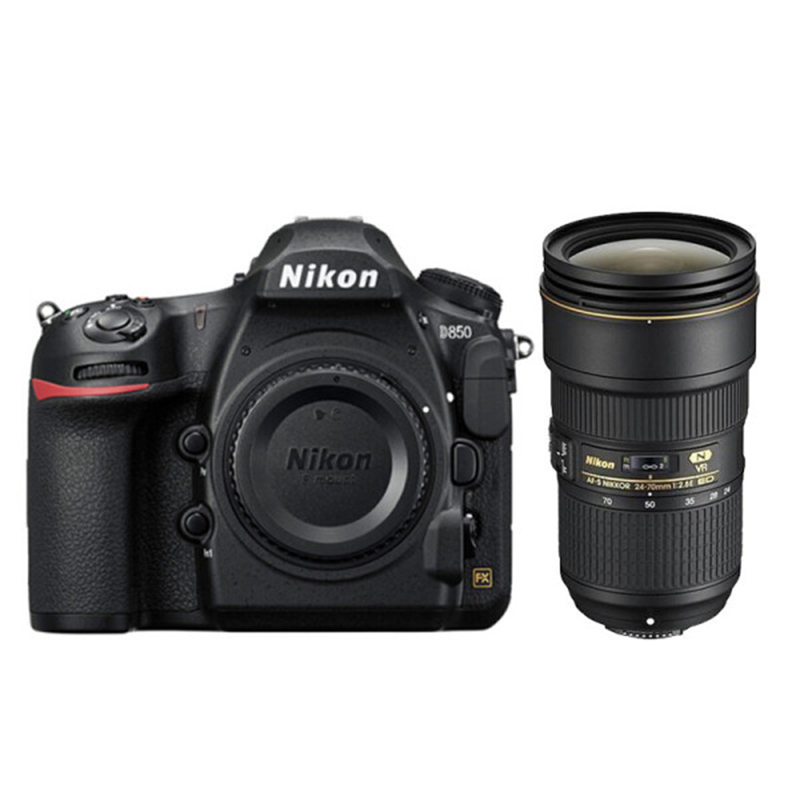 尼康(Nikon) 相机(闪迪64G卡 包 保护镜 三脚架 清洁套装 金刚膜 电池) D850+24-70( 台)