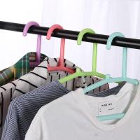 [20个装]纯色时尚家用塑料晾衣架子衣撑防滑成人衣服架子挂衣架凉衣撑衣架简约现活日用家居洗晒用品