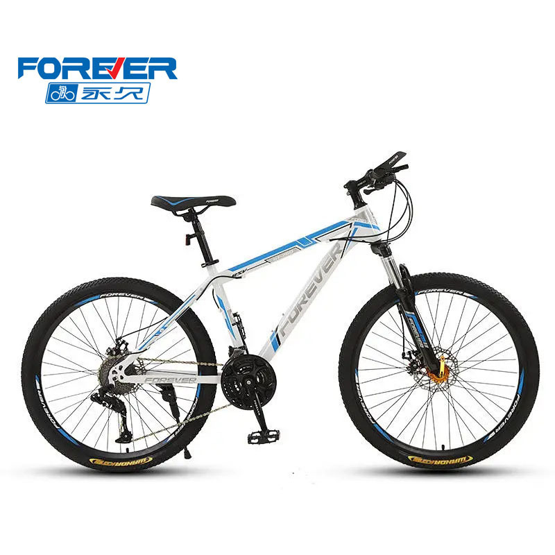 永久牌forever山地车自行车青少年双碟刹变速26单车视频