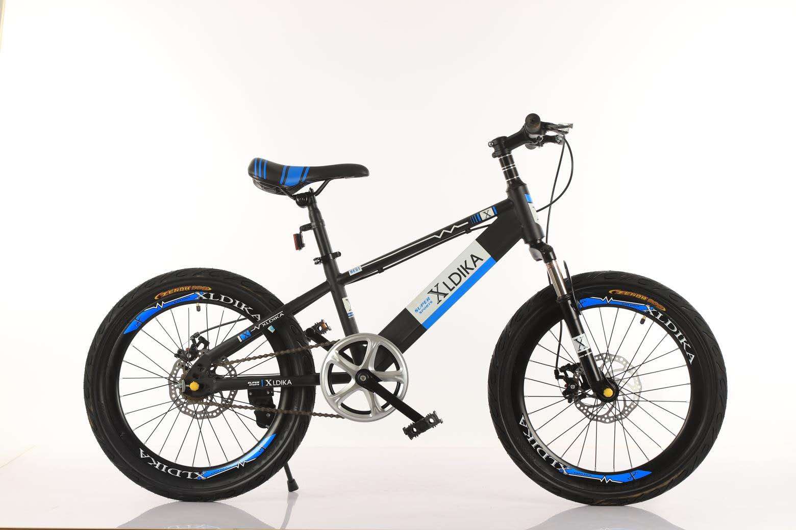 小龙迪卡山地车自行车18英寸20英寸单速辐条轮铝合金刀圈避震前叉高弹