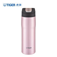 虎牌(tiger)保温杯MJC-A048 粉色304不锈钢保温杯 单手易开水杯安全锁设计杯子480毫升