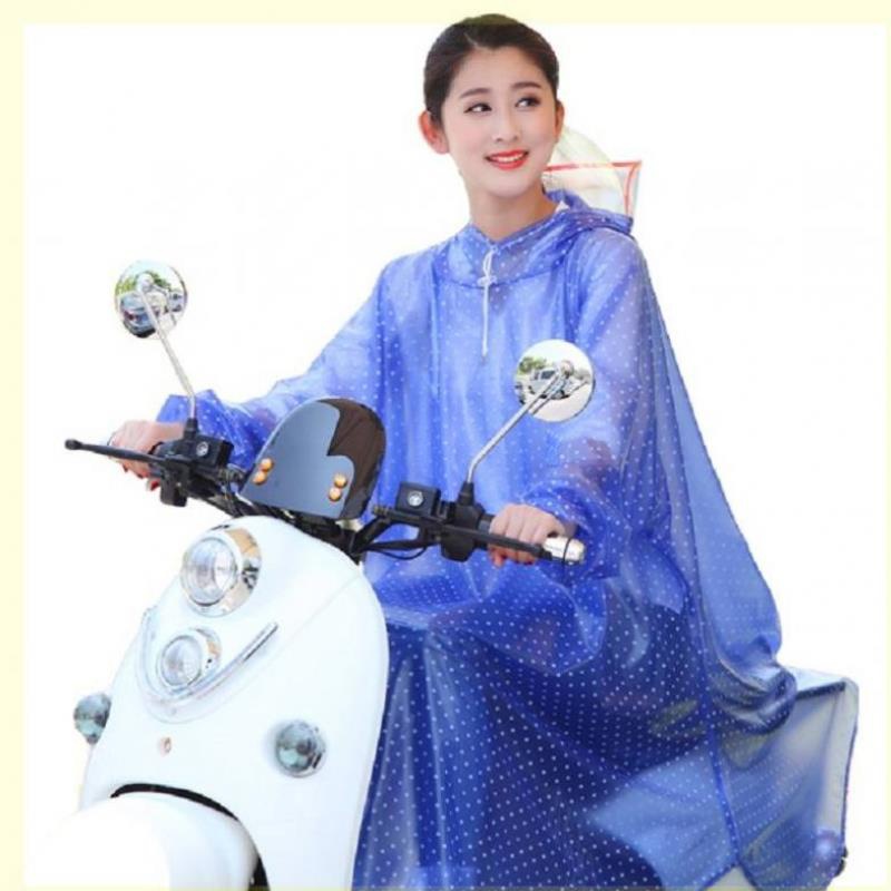 带袖【大帽檐】雪花兰 XXXL 热卖雨衣带袖单人防水韩国电动车外套骑行加大带袖子潮牌两用,.。