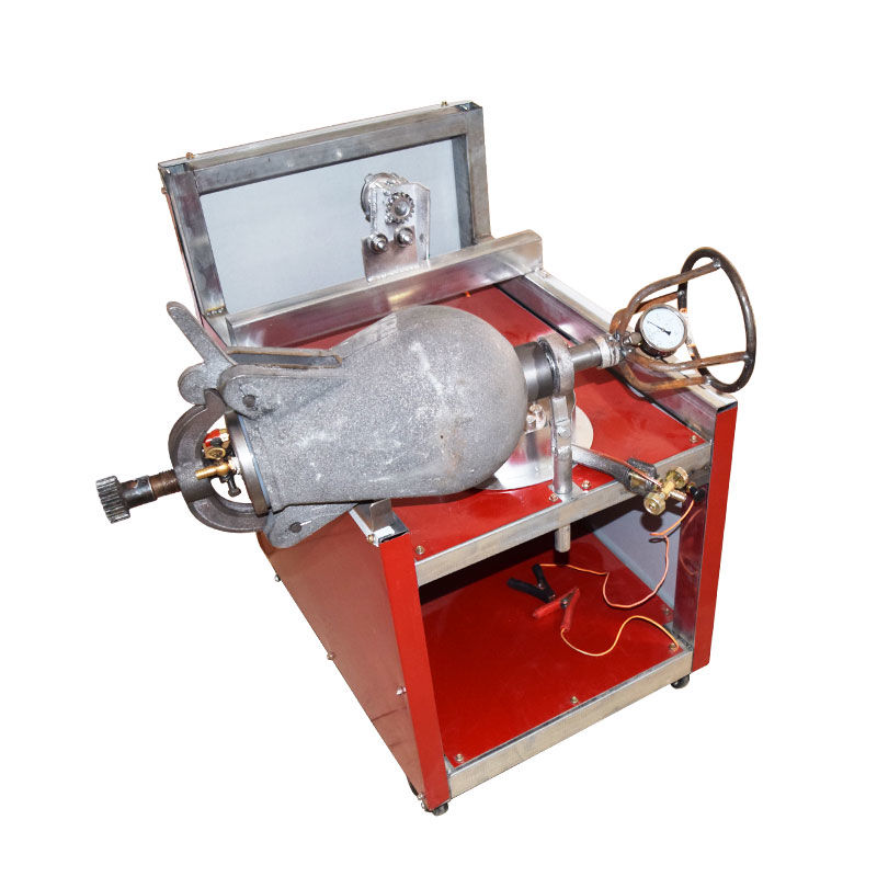 新款干嘣鸡设备全自动商用爆米花机干嘣鸡机器双锅摇滚炉干蹦机五斤单