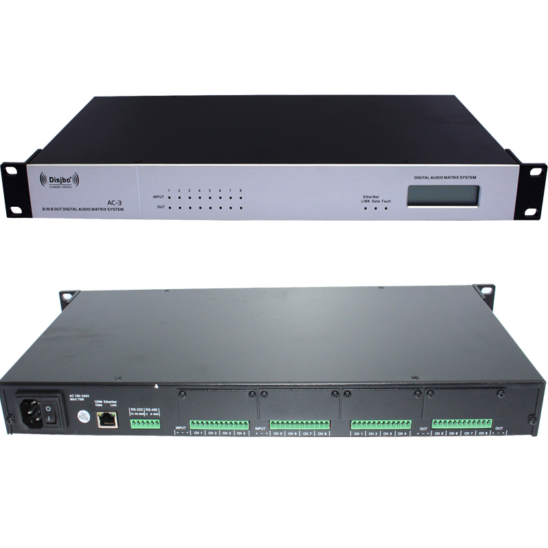 迪玠宝（DISJBO）AC-3 8进8出数字音频处理器 会议室 舞台高清大图