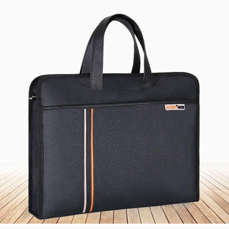 a4手提文件袋a4加厚帆布商务公文袋会议资料文件包档案袋办公jt502