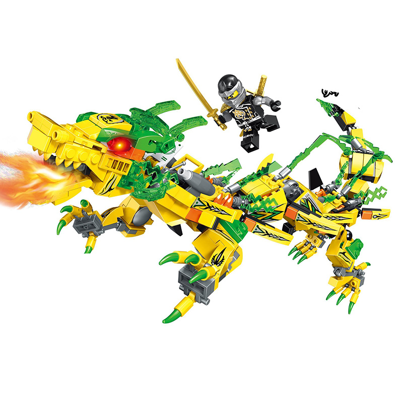 幻影忍者新年积木男孩拼装玩具龙族巨龙机甲飞龙神龙战车人仔机甲飞龙