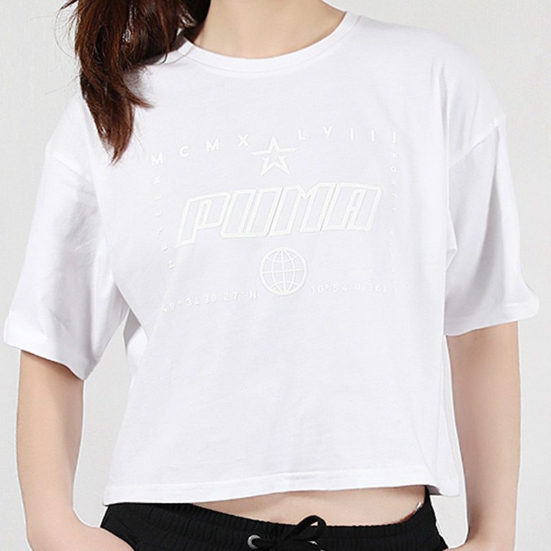 puma彪马官方女子跑步半袖体恤宽松t恤579222