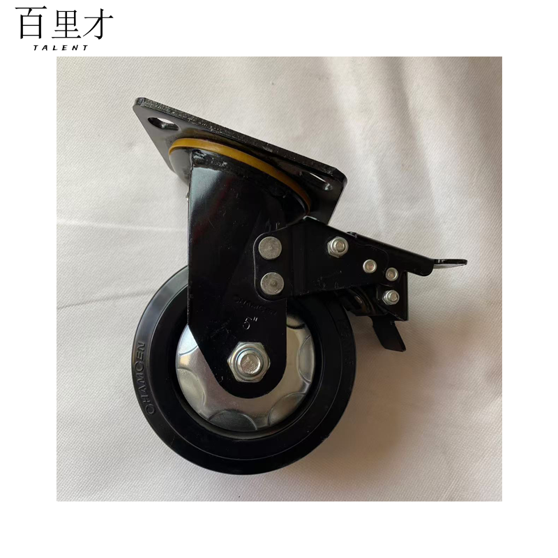 百里才 橡胶万向轮 4寸 个 4寸
