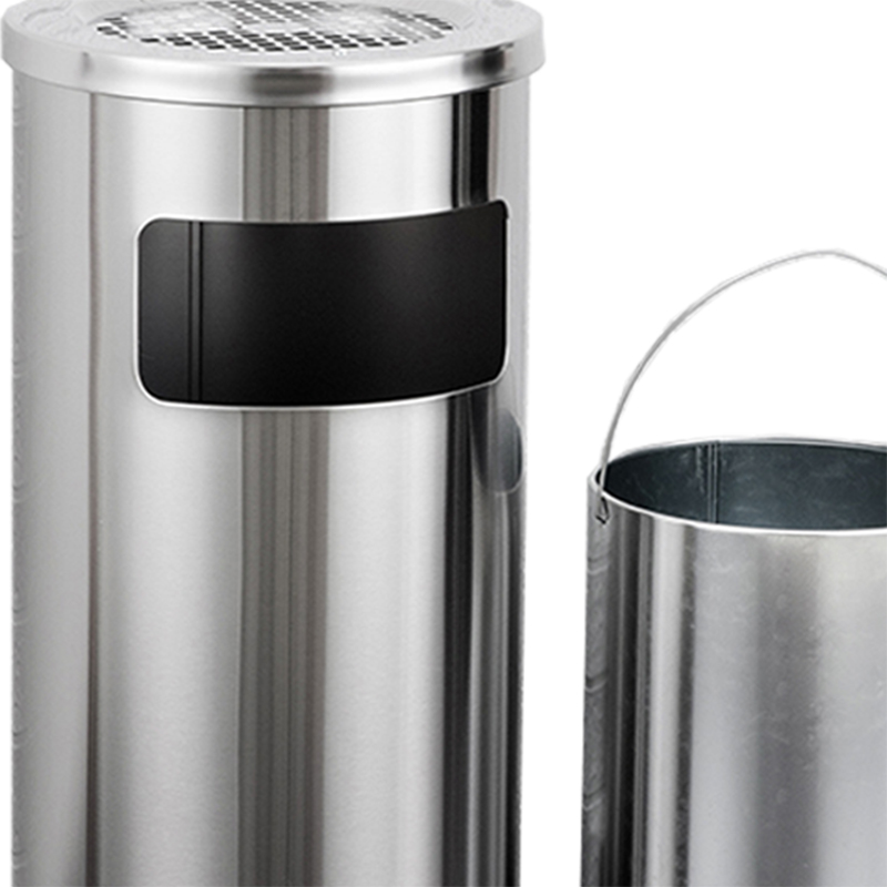 攸 圆形侧开口垃圾桶 30*60cm 个高清大图
