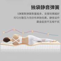 斯俪澜 山羊绒床垫 护脊椰棕山羊绒天然乳胶床垫 独袋静音弹簧床垫 可定制