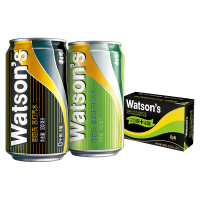屈臣氏(Watsons)调酒系列苏打混合330ml*24(原味20罐 + 香草味4罐)