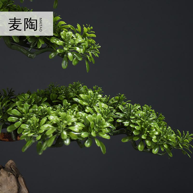 美帮汇根花架实木树根原木底座落地客厅木摆件根艺盆景架高清大图
