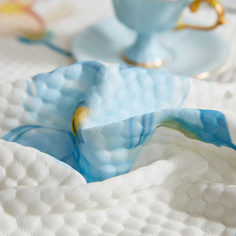 唐纳家纺 冰豆豆数码印花凉席三件套-花间絮语 180*200cm- TN-SSM25019-1高清大图