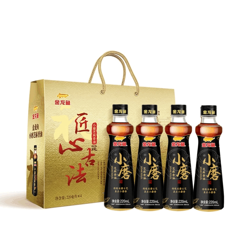 金龙鱼 金龙鱼小磨香油套盒 220ml*4