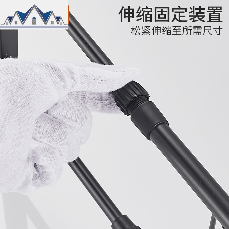 可伸缩厨房置物架双层家用台面收纳用品刀架电饭煲烤箱微波炉架子 三维工匠高清大图