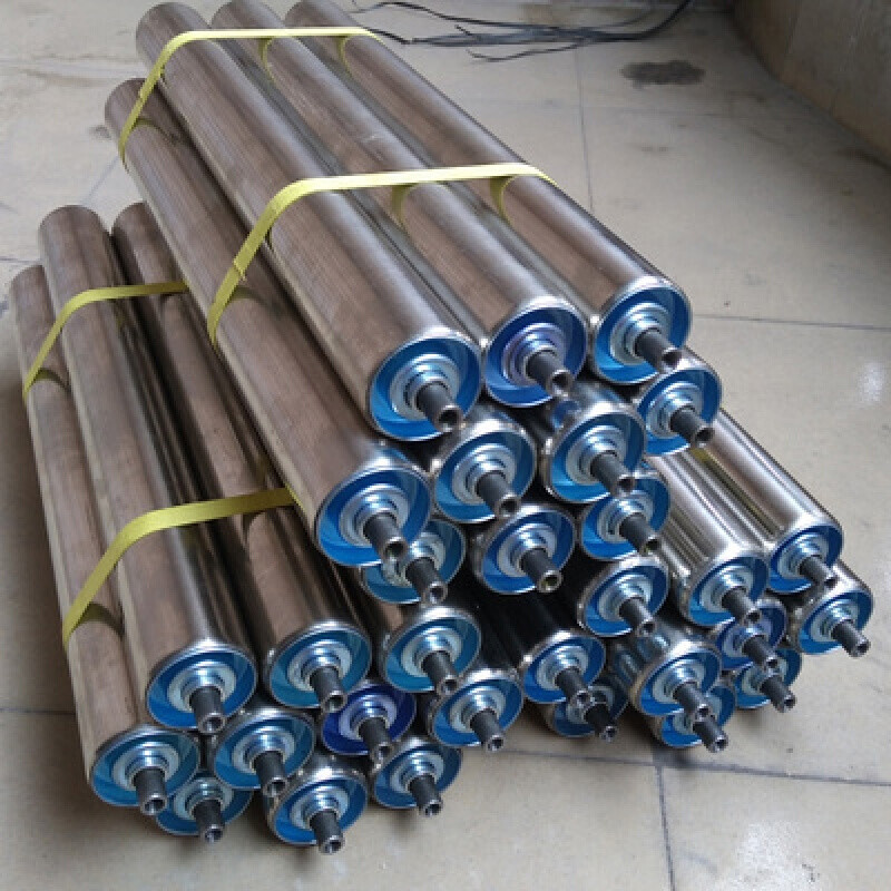 定做50mm托辊无动力辊筒流水线镀锌无动力滚轴滚筒现品50200501000f