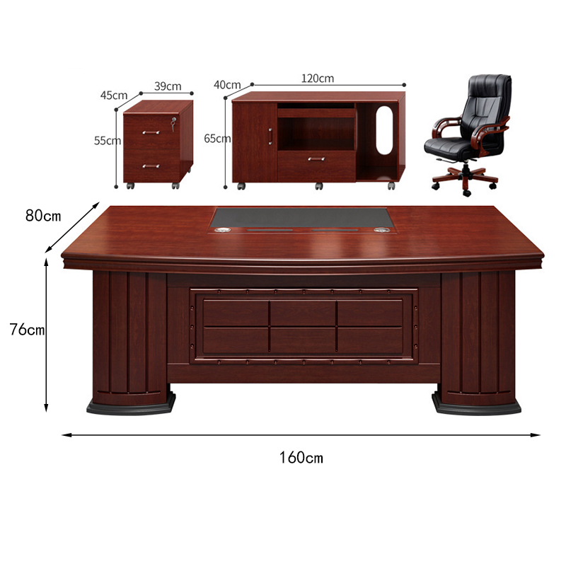 豫龙都办公桌椅1.6m套高清大图