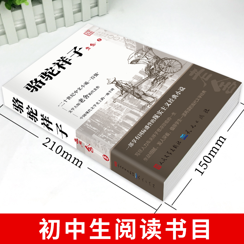 [人民文学]呐喊 [正版]骆驼祥子原著老舍 人民文学出版社七年级下必读课外书 初一初中生名著阅读书籍老师和海底两万里完整