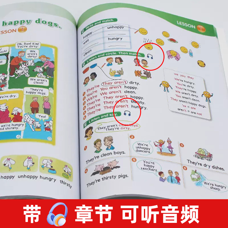 [新版智慧版]学生用书1A点读版+练习册 [正版]新版朗文新概念英语青少版智慧版入门级b学生用书+练习册6-8岁一二年级高清大图